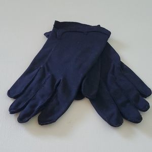 Navy blue vintage gloves